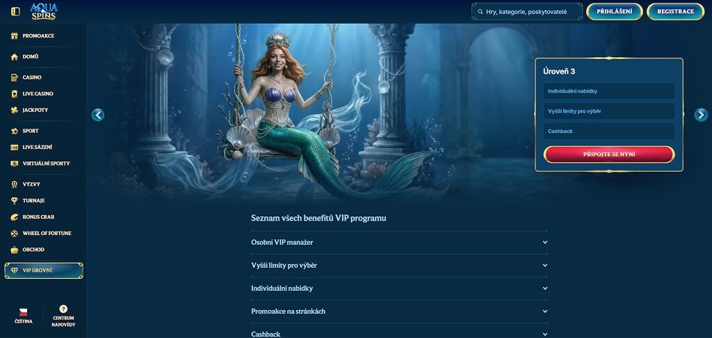 VIP klub kasina AquaSpins